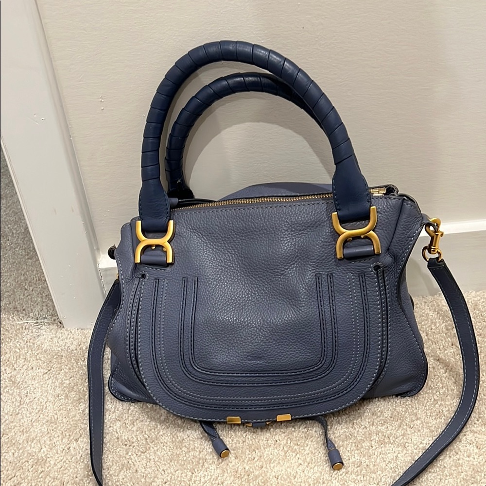 Chloe medium Marcie Blue Handbag
